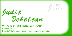 judit dehelean business card